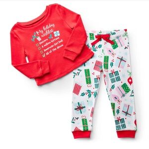 American Girl Red and White Holiday Pajama Set